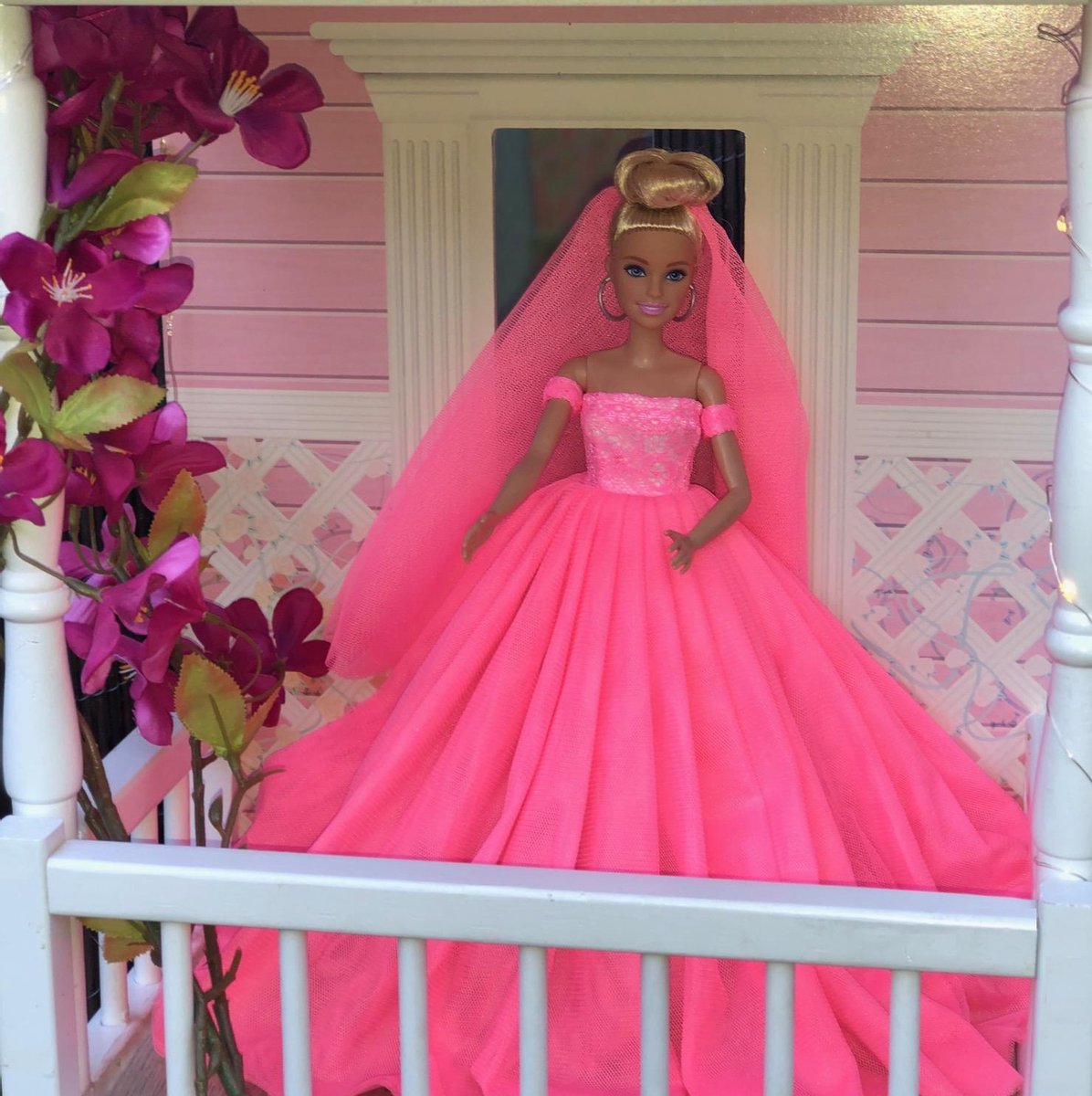 Bruidsjurk voor modepoppen roze - bruidsmeisjes jurken - - barbie -... | bol.com