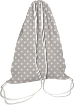 Waszak rugzakje - Jersey cotton - Grey dots- 30x40 cm