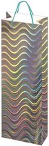 W&o Cadeautas Fles Golf 33 X 10 X 9 Cm Papier Zilver