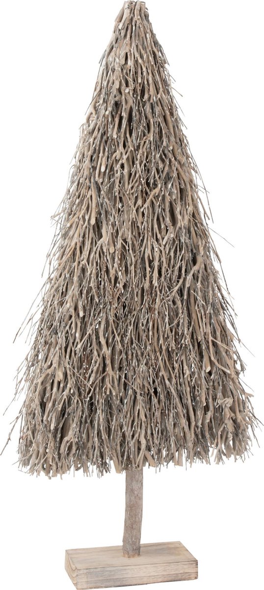 JLine Kerstboom Plat Takken Hout Grijs Medium