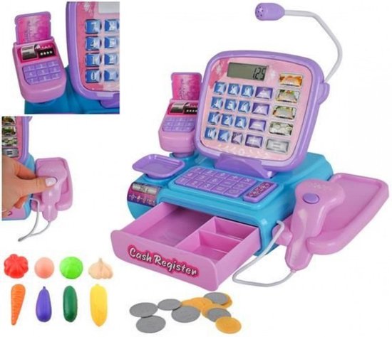 Kassa Speelgoed Speelgoedwinkel - Compleet met rekenmachine,... |