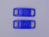 2x AF1 Blauw/ Blue Sneaker Metalen Gesp - Metal Schoe Buckle Laces Lock Accessoires