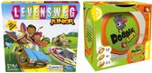 Spellenbundel - Bordspel - 2 Stuks - Levensweg Junior & Dobble Kids