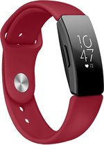 Inspire sport silicone band - rood - Geschikt voor Fitbit