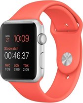 Sport band - abrikoos - Geschikt voor Apple Watch  - 42mm en 44mm - ML - iwatch - Horlogeband Armband Polsband