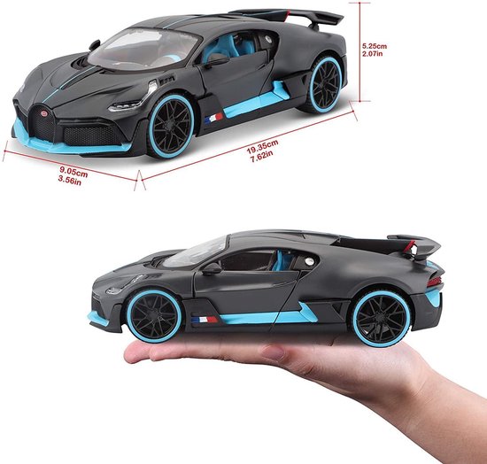 Automatisering Vernauwd vergeven Bugatti DIVO Special Edition (Grijs/Blauw) 1/24 Maisto - Modelauto -  Schaalmodel -... | bol.com