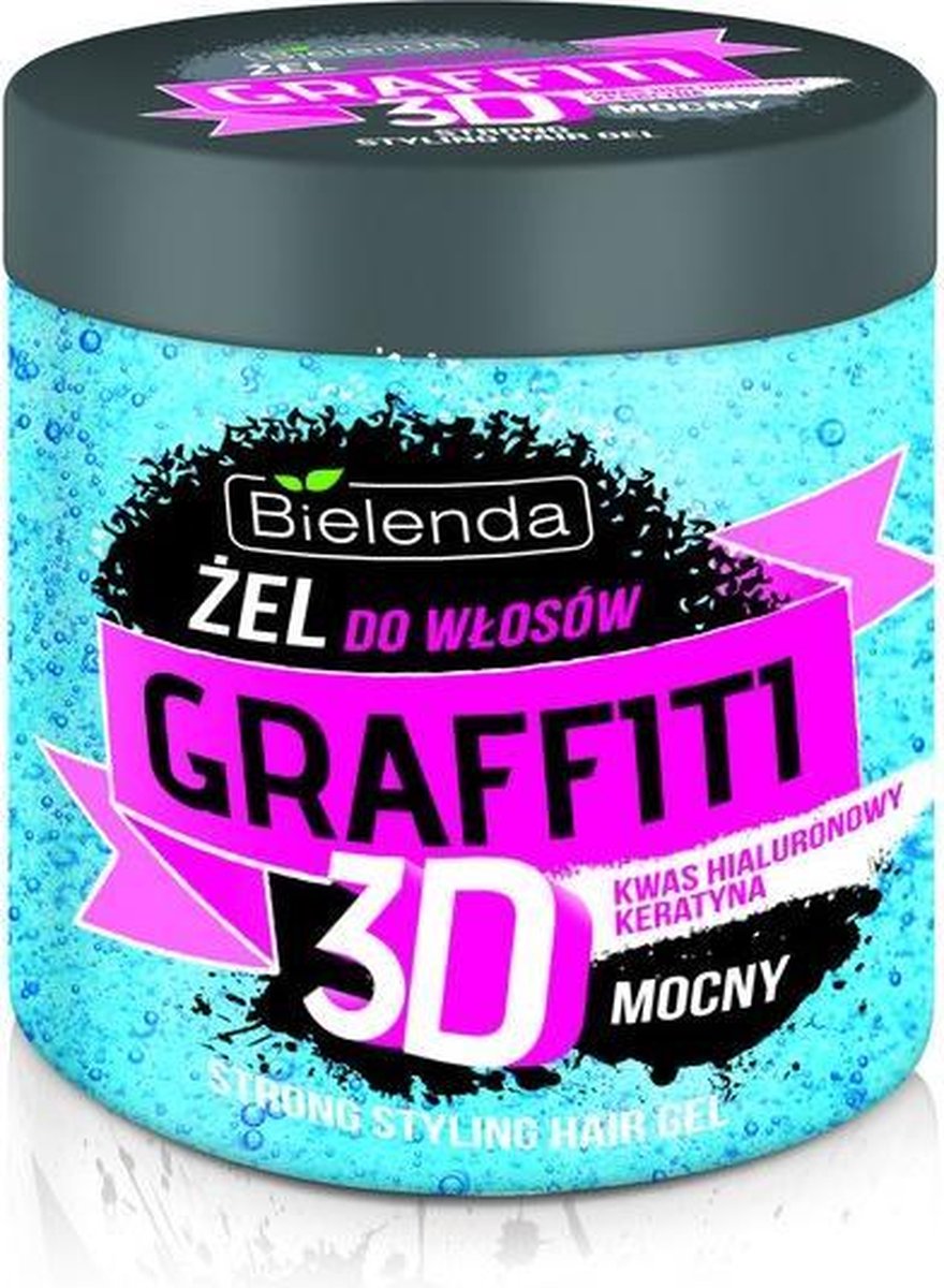 Bielenda - Graffiti 3D Strong Hair Gel With Hyaluronic Acid And Keratin 250G