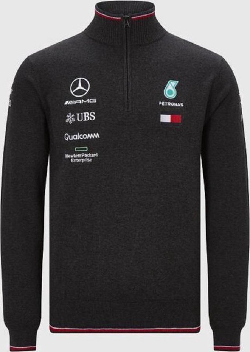 Tommy Hilfiger - Mercedes AMG Petronas - Maillot d'équipe - Gris anthracite  - S | bol