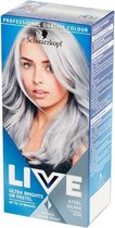 Schwarzkopf - Live Ultra Brights Or Pastel Semi-Solid Hair Dye 098 Steel Silver