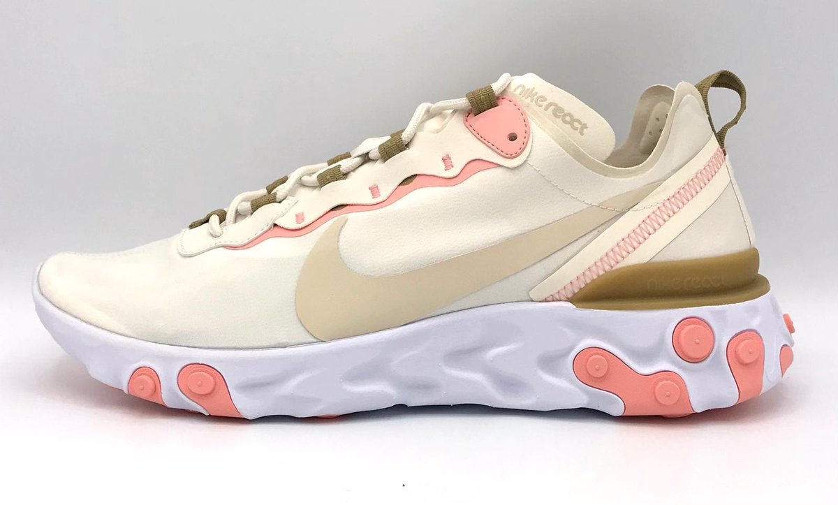 nike react element 55 white pink purple