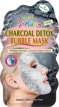 7Th Heaven - Charcoal Detox Buble Mask Detoxifying Carbon Bubble Mask In A Plough For Each Type Scores 1Pc