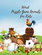 word puzzle game animals for kids