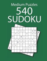 540 Medium Sudoku Puzzles