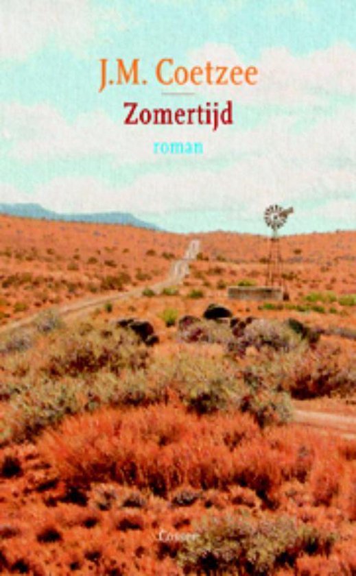 Boekomslag 'Zomertijd' van J.M. Coetzee met een landschap.