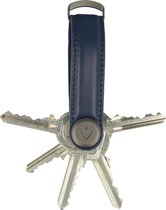 Valenta Sleutelhouder - Key Organizer - 2-7 sleutels - D ring - Leer - Marine Blauw