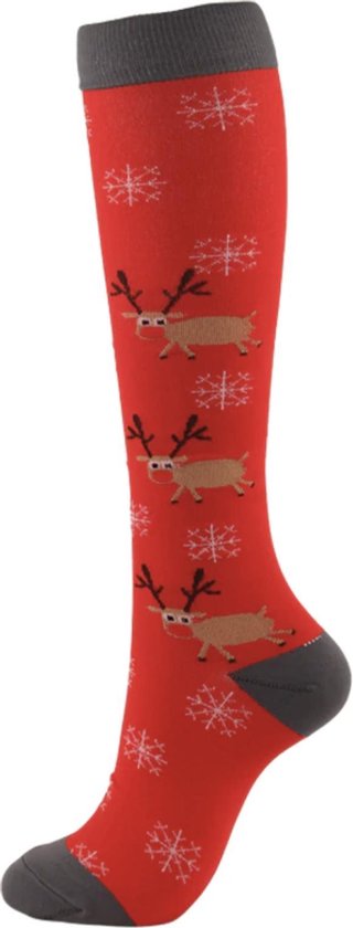 Verzamelen Groene bonen Bestudeer Compressiekousen | Kerstsokken | Christmas Socks | Rudolph the Reinder |  Kerstkousen |... | bol.com