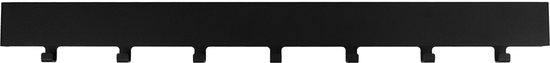 NF Design Wandkapstok Ibiza - 7-haaks - Mat Zwart - Metaal - Industrieel - Modern - Staal NF Design Wandkapstok Ibiza - 7-haaks - Mat Zwart - Metaal - Industrieel - Modern - Staal