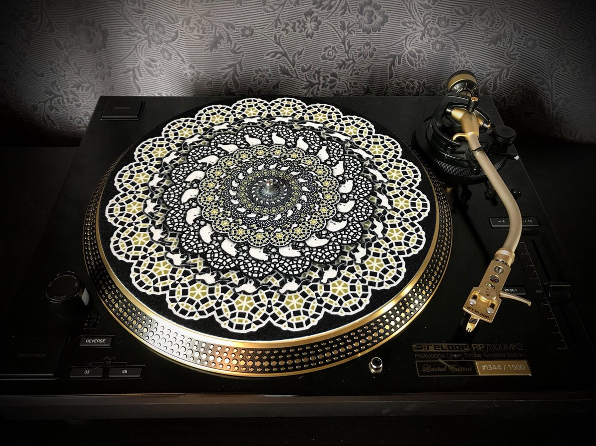 SUPERCAT 1 Felt Zoetrope Turntable Slipmat 12" Premium slip mat