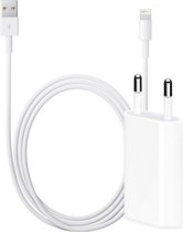 MBH Apple iPhone oplader lightning kabel en stekker - 1m - USB lader 5W-1A