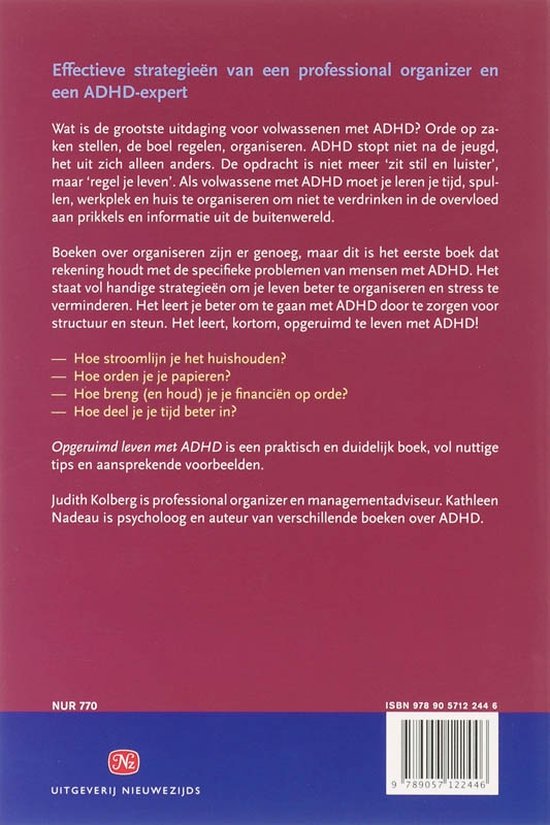 Opgeruimd leven met ADHD