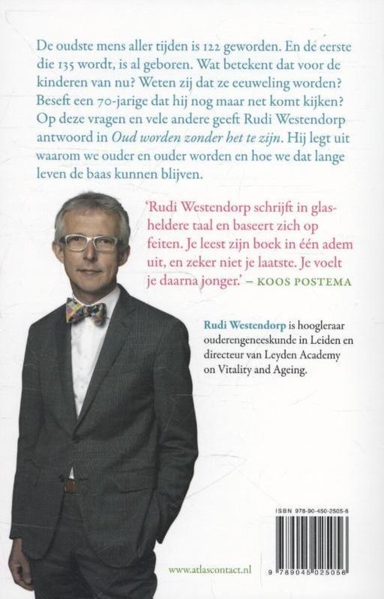 Oud worden zonder het te zijn - back cover