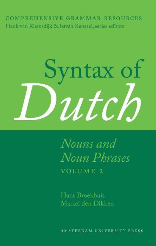 Comprehensive Grammar Resources 1 -  Syntax of Dutch Nouns a ... - cover