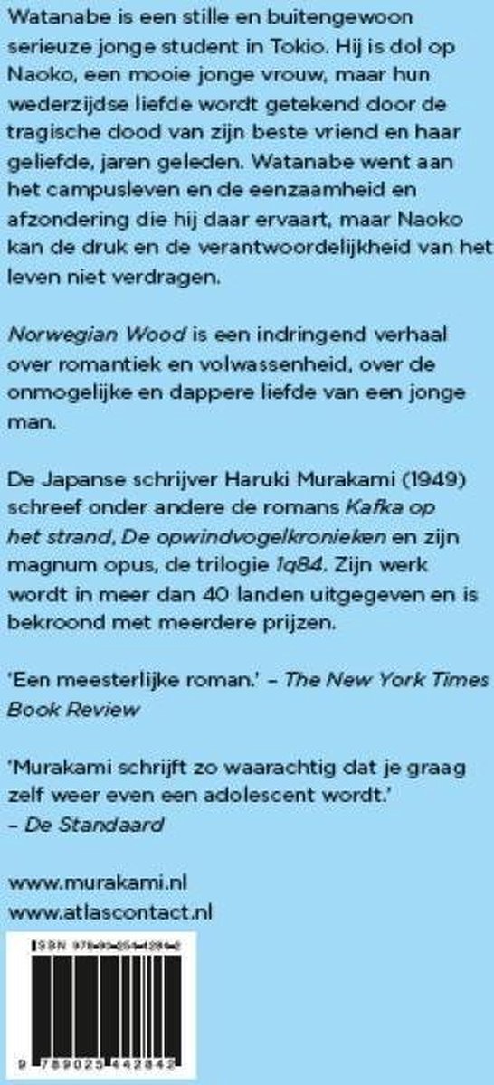 Bol Com Norwegian Wood Haruki Murakami 9789025442842 Boeken