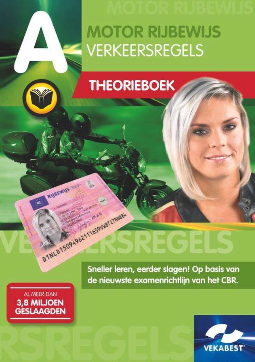 Motorrijbewijs theorie 9789067992602 VekaBest Verkeersleermiddelen Boeken