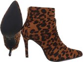 Leopard schoen met hak maat 38