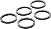 HZB SPACERS 28.6 MM 1-1/8 INCH OVERSIZED 3 MM CARBON 5 STUKS 6500030