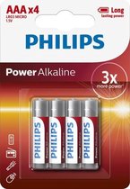 Philips aaa batterij lr3 power alkaline krt 4