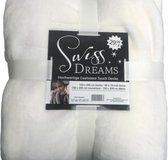 Swiss dreams - hoogwaardige Cashmere zachte deken - 150x200xm -Wit