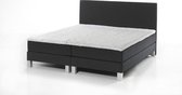 Boxspring Bed Dreamhouse New York - 180x200 - Incl. Pocketgeveerde onderboxen + Hoofdbord + Matras + MONTAGE LEVERING