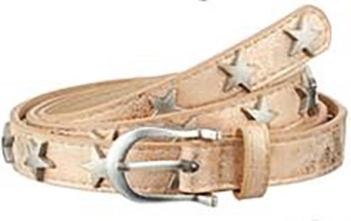 Damesriem Fashion - Rosegoud Metallic met Sterren - 85 cm