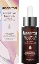 Bol.com Biodermal gezichtsolie - Renewing Face Oil met krachtige huideigen antioxidanten Q10 - Perfect te mengen met dagcrème - ... aanbieding