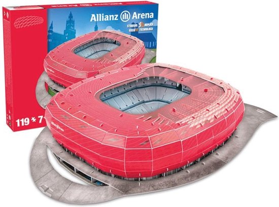 voetbalstadion 3d puzzel