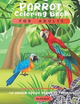Parrot Coloring Book For Adults