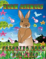 farm animals coloring book for kids: Coloring Book for Kids Ages 4-8
