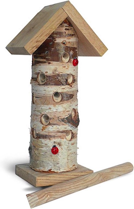 Wildlife World lieveheersbeeststammetje in berk op paal