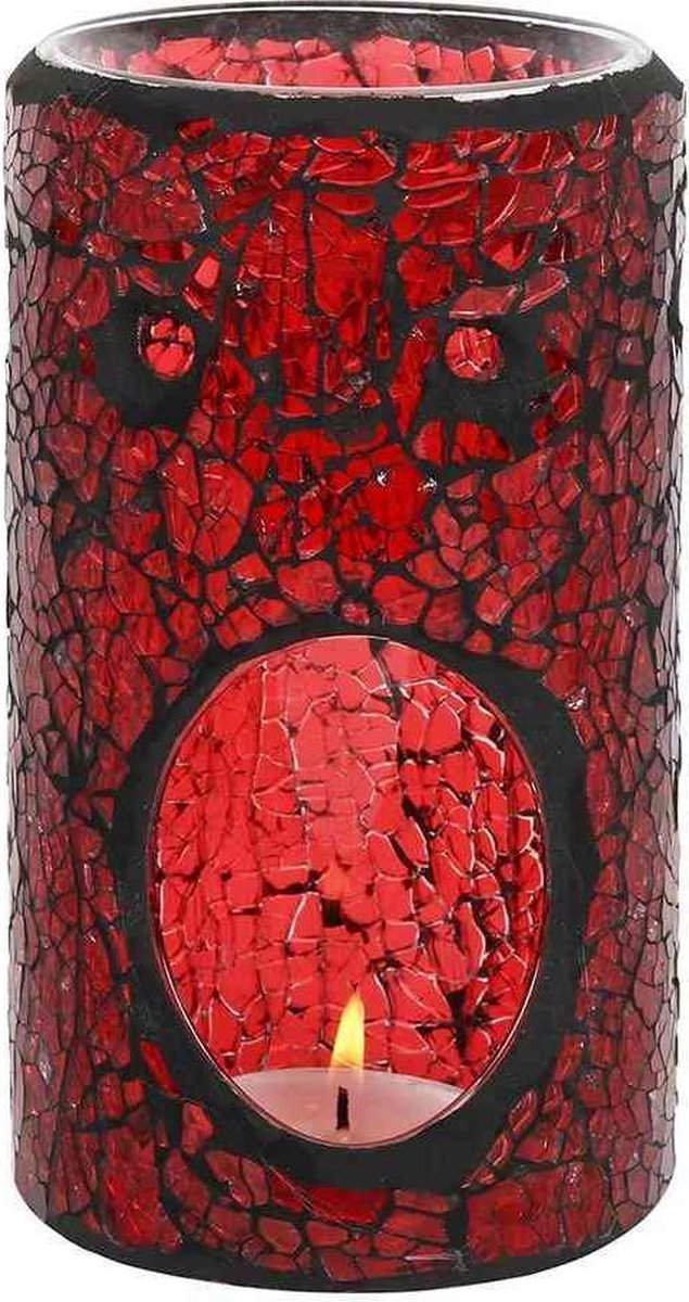 Something Different - Red Pillar Crackle Oliebrander - Multicolours
