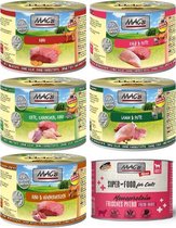 MAC’s Kattenvoer Natvoer Blik – Proefpakket Vlees – 6 x 200 Gram