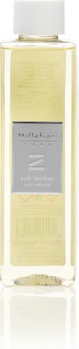 Millefiori Zona Navulling voor Geurstokjes 250 ml - Soft Leather