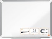 Nobo Premium Plus Magnetisch Whiteboard Emaille Met Accessoire Houder - Inclusief Whiteboard Marker - 600x450mm - Ideaal Voor Kantoor Of Thuiskantoor