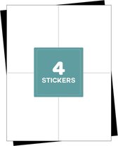 A4 stickervellen 400 etiketten - verzendetiketten (105mm x 148mm) 4 etiketten per vel