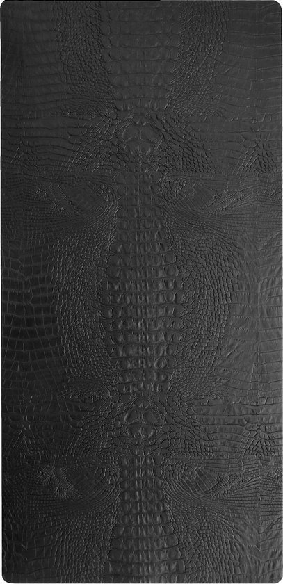 NOOBLU Leren tafelloper DUBL – Croco midnight zwart – Maat 85 x 45 –  Design... | bol.com