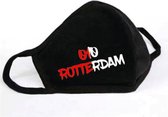 GetGlitterBaby - Katoen Mondkapje  / Wasbaar Mondmasker - 010 Rotterdam / Feyenoord - Volwassenen