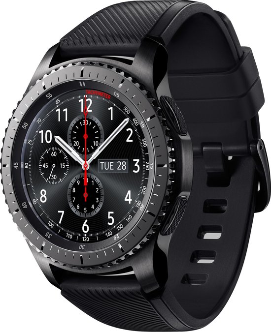 Mos mentaal Aanval Samsung Gear S3 Frontier - Smartwatch - 46 mm - Zwart | bol.com