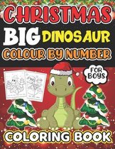 Christmas Big Dinosaur Colour By Number Coloring book For Boys