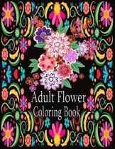 Adult Flower Coloring Book