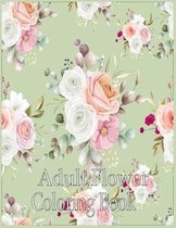 Adult Flower Coloring Book